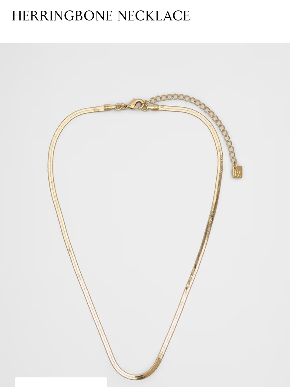 Banana Republic Gold Herringbone Necklace